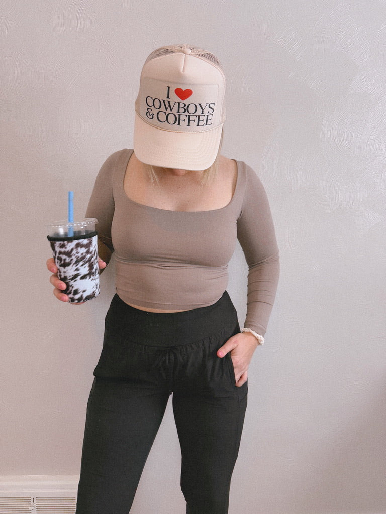 HARLOW SQUARE NECK TOP