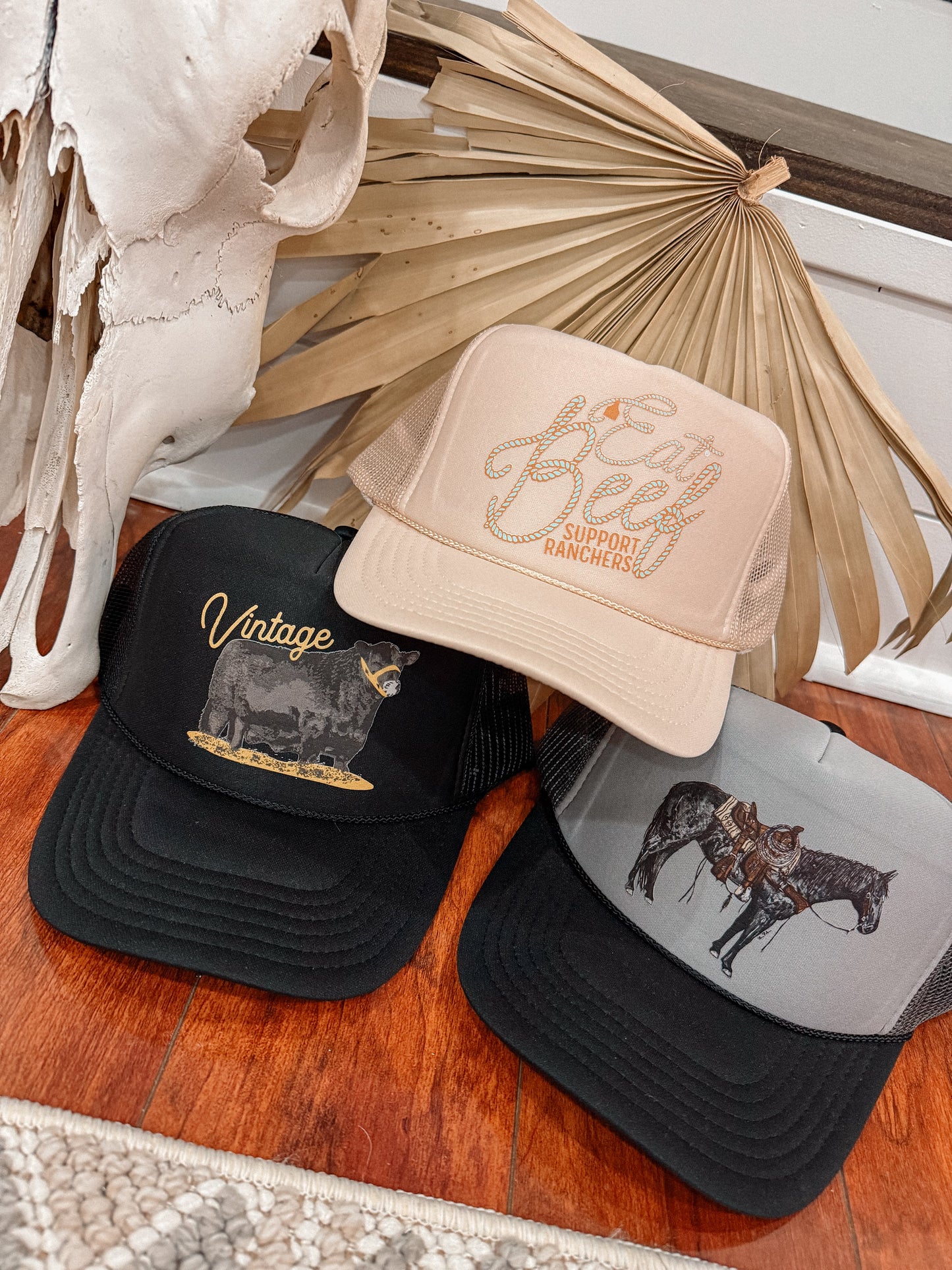 Eat Beef Baseball Cap- Western Fashion Trucker Caps- Funky Western Style