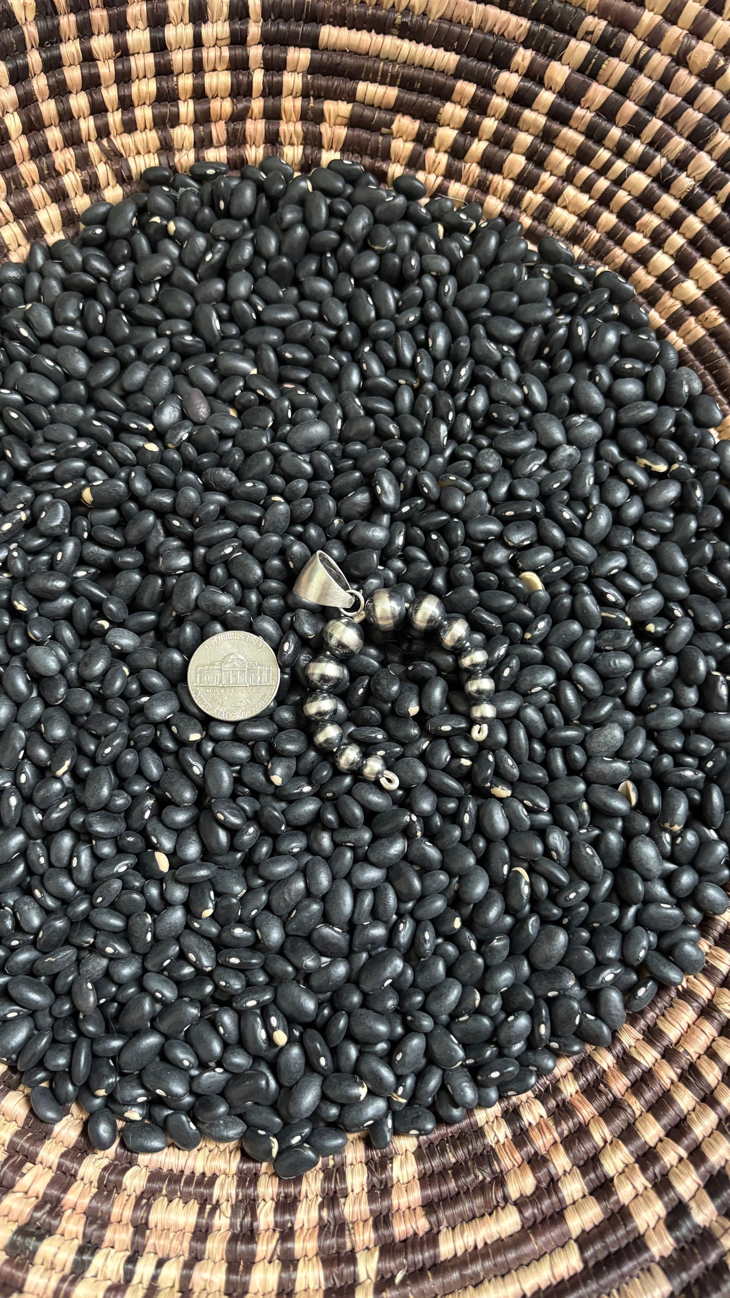 STERLING SILVER PEARL NAJA PENDANT