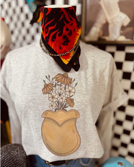 Floral Leathers Co tee