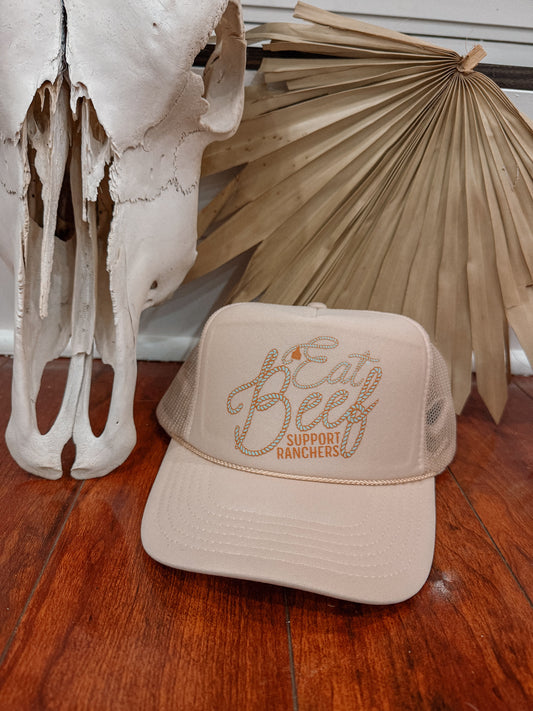 EAT BEEF CAP