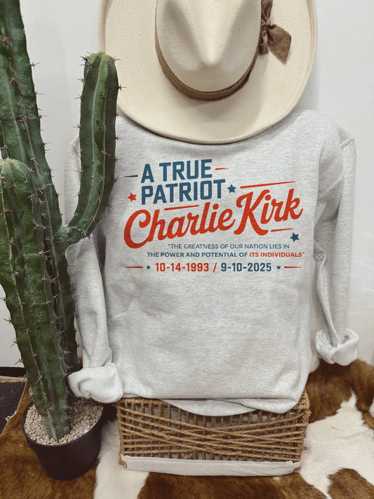 A True Patriot Graphic T-Shirt or Crewneck – American Heritage Tee